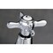 Kingston Brass KS1101BEX Basin Tap Faucet W/ Cross Handle, Polished Chrome KS1101BEX - alternate 2